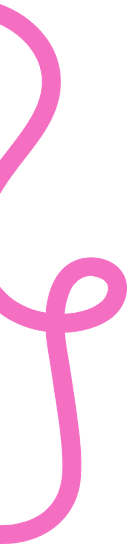 Pink wavy line decoration